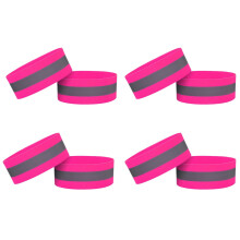 Reflective Armbands for Night Running and Cycling 8-Pack