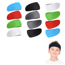 Kids Headbands for Sports Soft Colorful 12-Pack