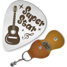 Stainless Steel Personalized Guitar Pick with Case 1pc