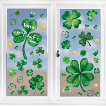 St. Patrick's Day Window Clings Shamrock 4 Sheets