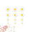 Daisy Flower Embellishments White 4 Sizes 1