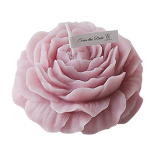 Scented Candle Wine Red Rose Shape Low Temp Body-Safe Wax 1