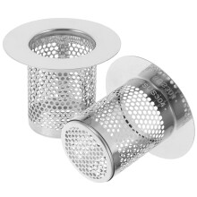 Shower Drain Strainer Stainless Steel 2 Pcs