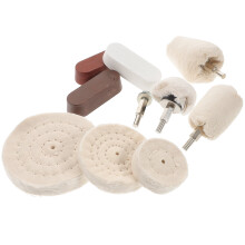 Buffing Wheel Kit for Grinder 10 pcs 6 x 4.5 x 4.5 cm