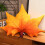 Leaf-Shaped 3D Throw Pillow 50x40cm Double-Sided Plush 1