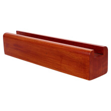 Brown Wood Full Length Mirror Stand with Anti-Slip Support