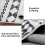 Geometric area rug modern black white 4x6 ft non-slip 7