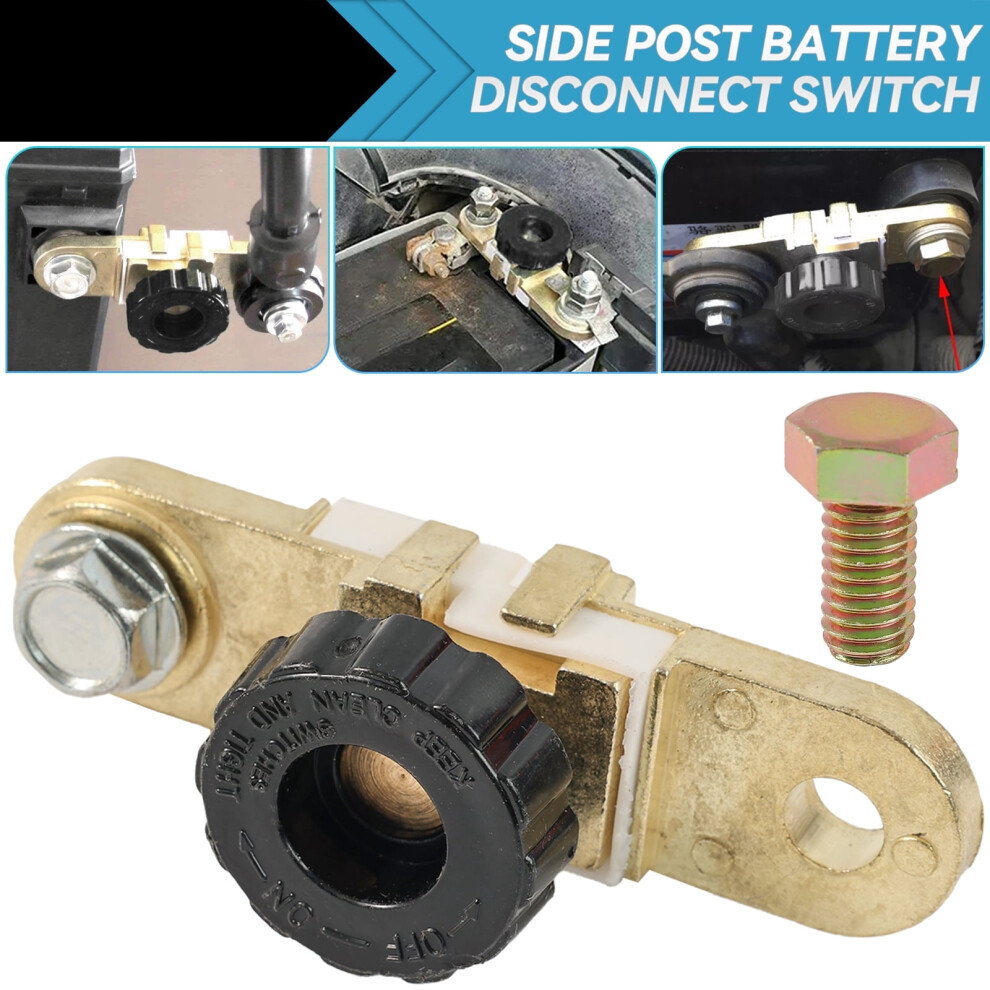 Battery Terminal Quick Disconnect Switch Brass Side Post 9422877564293