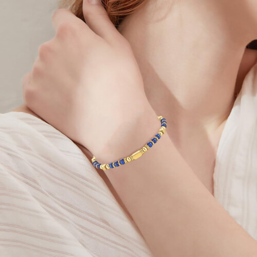 Boho beaded bracelet for women silver gold adjustable 7 1