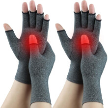 Fingerless Compression Gloves for Women and Men 2 Pairs