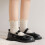 Baumwollsocken für Kinder, mittelhoch, 4er-Pack 4