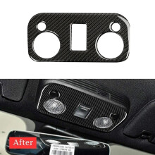 Carbon Fiber Roof Front Reading Lamp Cover for Ford Mustang