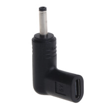 HYROOY Power Adapter Female to Male 3.5x1.35mm 90-Degree