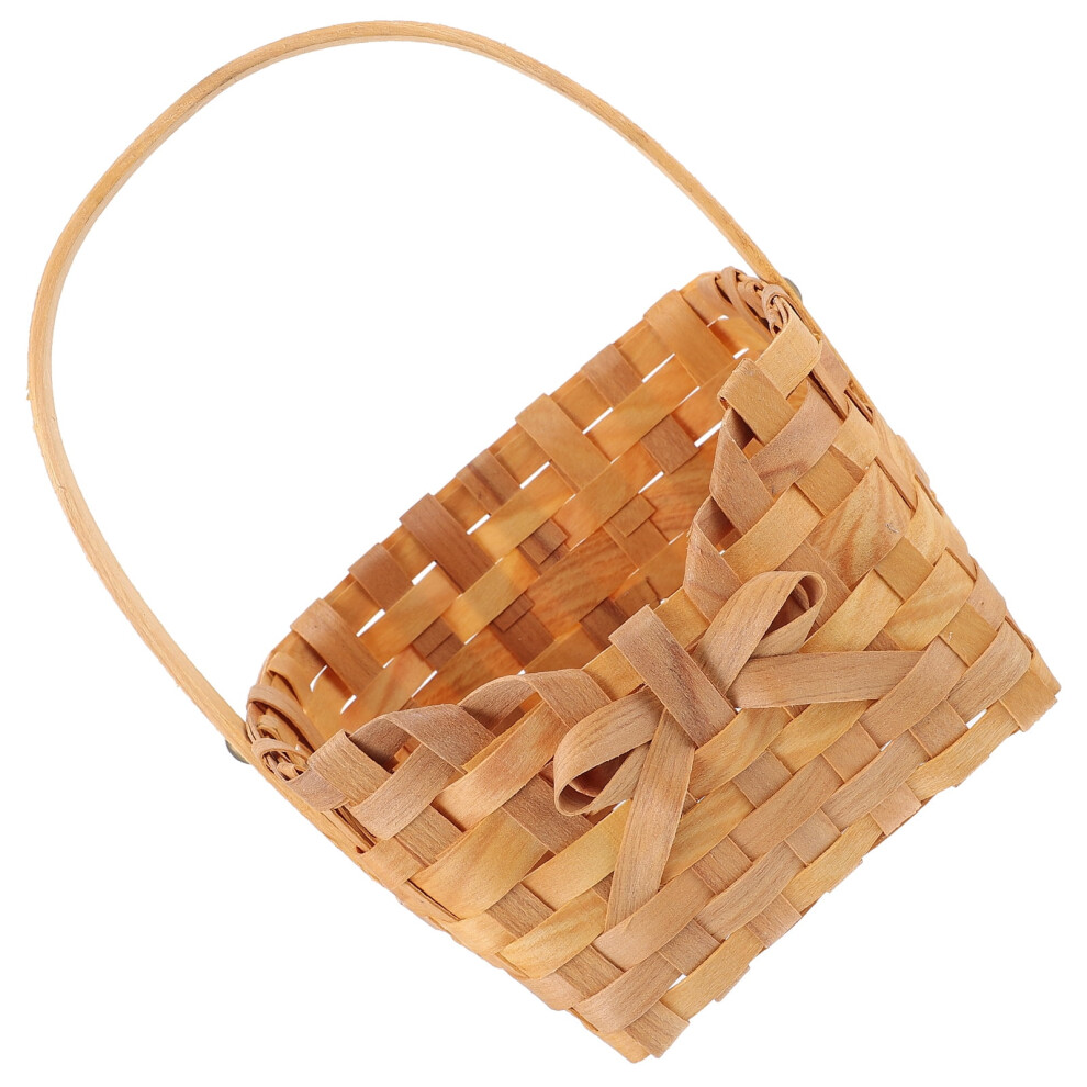 Bamboo Rectangular Storage Basket Rustic 1 Set