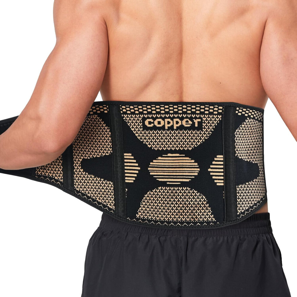 Copper Back Brace For Lower Back Pain Â Breathable Lumbar 9085618500679