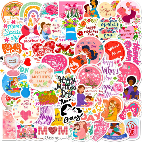 Happy Mother's Day Stickers Pack 50-200