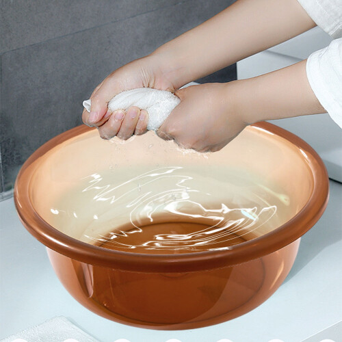 Round Thickened Plastic Wash Basin 1 pcs