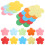 Cardboard Flower Cut Outs Hand Colored 10 Packs 1