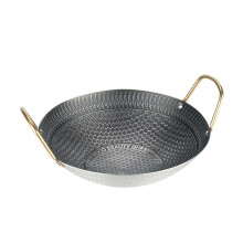 Stainless Steel Double Handle Wok for Frying and Stewing