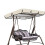 Beige outdoor swing canopy replacement top 1 piece 1