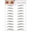 Eyebrow Stickers European Broken Design Water Transfer 12 1