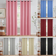 Thermal Insulated Blackout Curtain Panel Beige