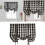 Buffalo Check Tie-Up Curtains Grey White Semi-Sheer Rod 1