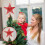 Christmas Tree Star Topper Red Glitter 10 Inches 6