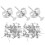 Earring Clasps Clip Findings Gold Silver 4 Count 1