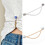 Magnetisk bukseforkorterklips med strass, 1 stk. 2