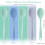 Silicone Mixing Spoon Spatula Set 4 pcs 10.6 inch 2
