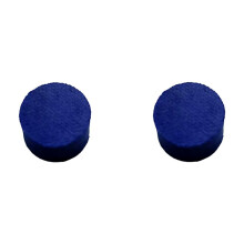 Billiard Cue Tips Leather 14x8mm 6-Layer 2 Pcs