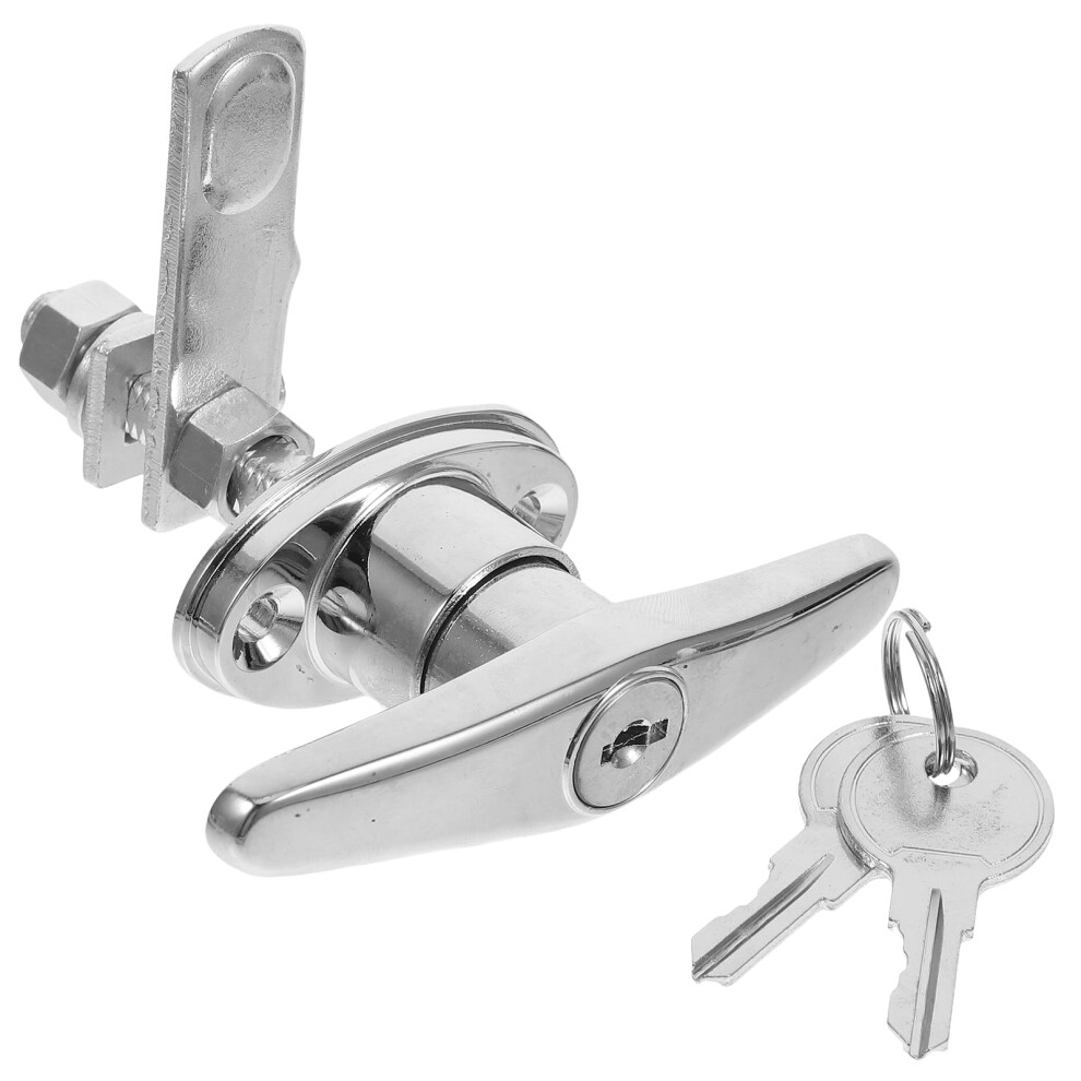 Barn Door T-Handle Lock With Key For Sheds And Gates 9399596262956