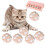 Cat Toy Balls Soft Pompom with Bell 6 PCS 1