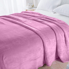 Coral Velvet Blanket Soft Solid Color 100x150cm