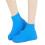 Silicone Shoe Covers Waterproof Reusable High-Top Blue M 1