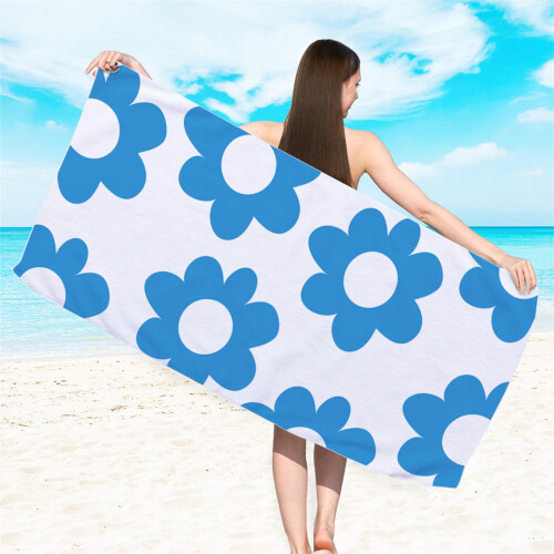 Beach Towel Double-Sided Printed Superfine Fiber 1 Pack