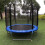 Ronde trampoline veiligheidsmat met V-ringen 3
