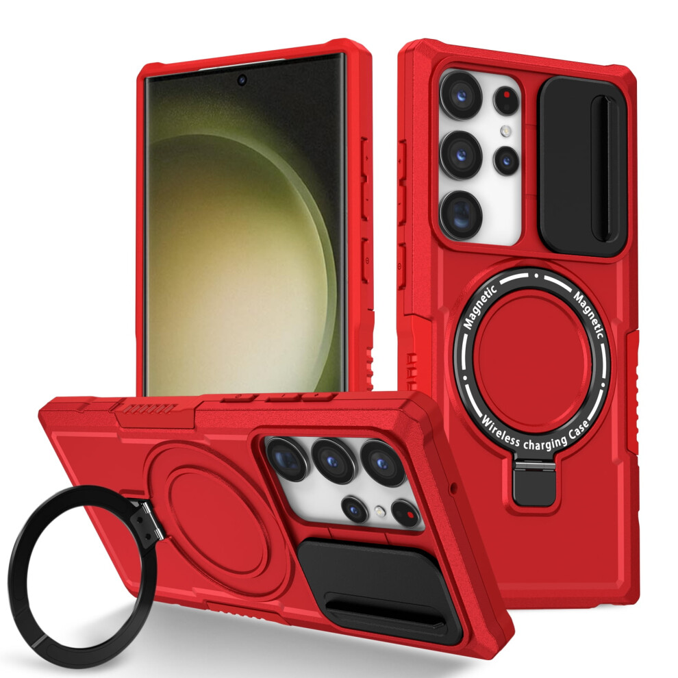 Samsung Galaxy S24 Ultra Phone Case Sliding Camera Red 9085618963962