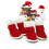 Botines rojos resistentes al viento e impermeables para perros (4 unidades) 7
