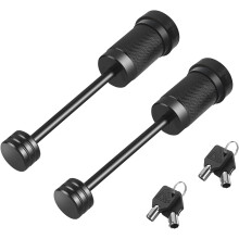 Trailer Tongue Coupler Lock Black 2 Pack