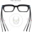 Óculos de grau com armação quadrada grossa clássica e lentes transparentes, sem grau. 4