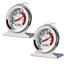 Analog Refrigerator Thermometer -30~30C 2-Pack