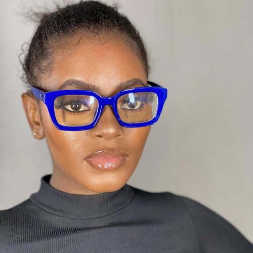 Classic thick square frame clear lens eyeglasses 2