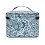 Women's Travel Makeup Bag Organizer Blue Floral Pattern 4
