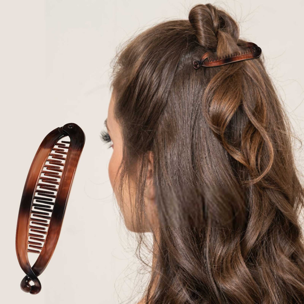 Banana Clip Comb Double-Sided Hair Accessory 1pc