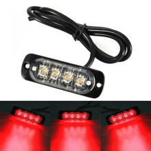 Red LED Rear Fog Lamp 12V Universal for Off-Road Cars Trucks