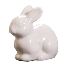 Décoration lapin en céramique porcelaine 1 pièce