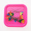 Square pin cushion sewing organizer rose red 3 pack 7