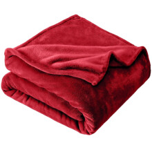 Plush Flannel Blanket Soft Silver Gray 70x100 inch